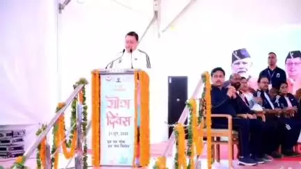 गैरसैण: 11वें अंतर्राष्ट्रीय योग दिवस पर मुख्यमंत्री पुष्कर सिंह धामी ने भराड़ीसैंण से योग नीति का शुभारंभ किया