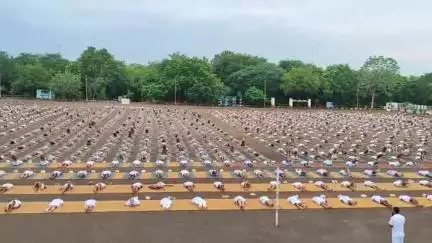 बड़वाह: बड़वाह के केंद्रीय औद्योगिक सुरक्षा बल आरटीसी में अंतर्राष्ट्रीय योग दिवस कार्यक्रम सम्पन्न