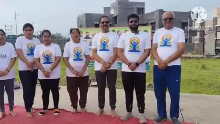 आंबेगाव: मंचर येथे भारतीय जनता पार्टीच्या वतीने आंतरराष्ट्रीय योग दिन साजरा