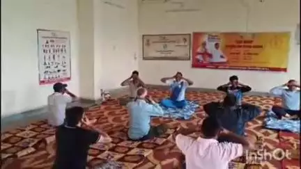 कराहल: प्रशासन ने कराहल आईटीआई कॉलेज में अंतर्राष्ट्रीय योग दिवस मनाया, सुबह छह बजे हुआ योग संगम कार्यक्रम