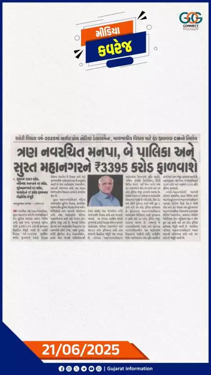 21-06-2025ના અખબારી અહેવાલોના કેટલાક ક્લિપિંગ્સ…