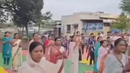 नांदगाव खंडेश्वर: अकादमी एकलव्य गुरुकुल स्कूल येथे योग दिन कार्यक्रम साजरा