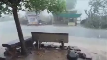 तिंवरी: तिंवरी में हुई मानसून की पहली बारिश, तापमान में आई गिरावट