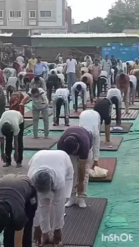 नगर: उपखंड प्रशासन की ओर से कस्बे के गांधी पार्क व मेला मैदान में मनाया गया अंतरराष्ट्रीय योग दिवस