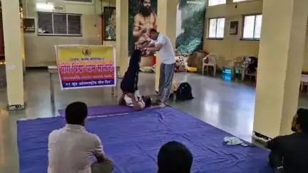 सातारा: सज्जनगड येथे भाजपाच्यावतीने योग दिन साजरा