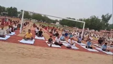 भादरा: भादरा में अंतर्राष्ट्रीय योग दिवस 2025 का आयोजन