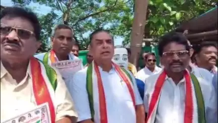 గోపాలపురం లో కాంగ్రెస్ పార్టీ ఆధ్వర్యంలో భారీ ర్యాలీ
