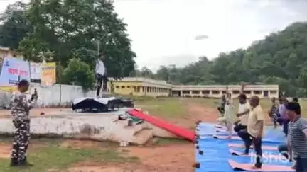 अन्तागढ़: शासकीय उच्चतर माध्यमिक शाला ताडोकी में एसएसबी के सहयोग से मनाया गया योग दिवस