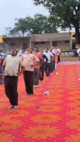 वैर: कस्बा वैर के राजकीय उच्च माध्यमिक विद्यालय में मनाया गया 11वाँ अंतरराष्ट्रीय योग दिवस