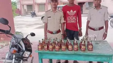 बनकटवा: पुलिस ने अंग्रेजी शराब के साथ एक तस्कर को किया गिरफ्तार