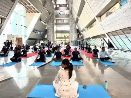 Asanas for the body, awareness for the web.
This Yoga Day, Team I4C struck a pose and a pledge to stay cyber aware and digitally strong.