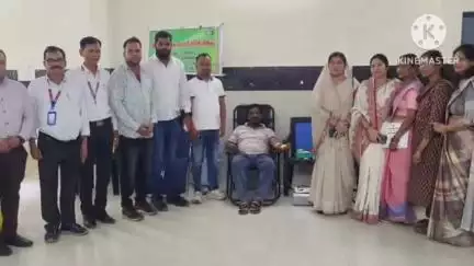 भारतीय स्टेट बैंक, स्वास्थ्य विभाग और अभामा महिला द्वारा संयुक्त रूप से आयोजित किया गया मेगा रक्तदान शिविर