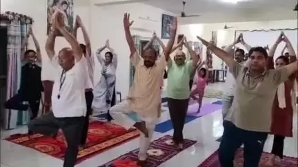 अम्ब: अंब में भाजपा कार्यकर्ताओं ने मनाया अंतर्राष्ट्रीय योग दिवस