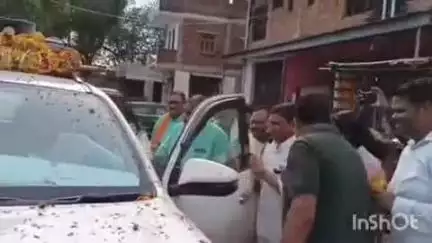 भितरवार: ऊर्जा मंत्री प्रद्युमन सिंह तोमर का नगर आगमन पर स्वागत, ज़िला बनाने के लिए सौंपा ज्ञापन