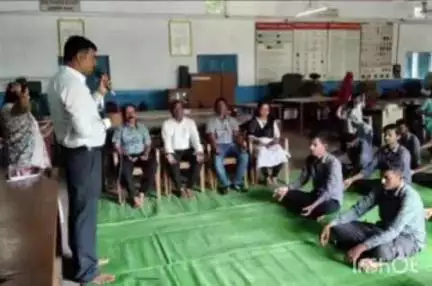 चंद्रपूर: भद्रावती शहरात विविध ठिकाणी आंतरराष्ट्रीय योग दिन प्रज्ञा विकास वाचनालय येथे  उत्साहात साजरा