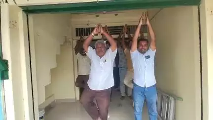 பாலக்கோடு: பாஜக அலுவலகத்தில்  11வது சர்வதேச யோகா தினம் கொண்டாட்டம்