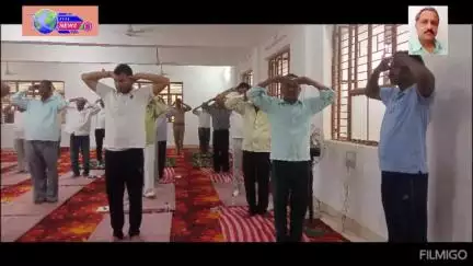 तहसील सभागार में मनाया गया अन्तर्राष्ट्रीय योग दिवस