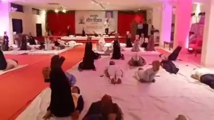 शिवपुरी नगर: विश्व योग दिवस पर नक्षत्र गार्डन में BJP ने योगाभ्यास कार्यक्रम का किया आयोजन