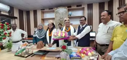 रोसड़ा: यू आर कॉलेज रोसड़ा में पूर्व प्राचार्य ने डॉ मीना प्रसाद को प्रभार सौंपा, विदाई समारोह आयोजित