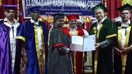 கோவில்பட்டி: சாத்தூர் சாலையில் உள்ள கல்லூரியில் பட்டமளிப்பு விழா நீதிபதி பங்கேற்பு