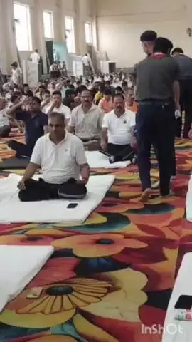 भरतपुर: भरतपुर में जिला स्तरीय योग दिवस कार्यक्रम का आयोजन किया गया