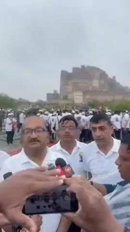 जोधपुर: इंद्र देवता ने योग दिवस पर योगाभ्यार्थियों का स्वागत किया, बरसात और बारिश की बूंदों के साथ: जोधपुर विधायक अतुल