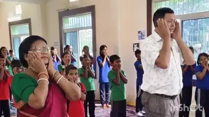 ବୀରମିତ୍ରପୁର: ନୂଆଗାଁ ହକି ଷ୍ଟାଡିୟମ ଓ ପିଏମଶ୍ରୀ ସରକାରୀ ଉଚ୍ଚ ମାଧ୍ୟମିକ ବିଦ୍ୟାଳୟରେ ଅନ୍ତର୍ଜାତୀୟ ଯୋଗ ଦିବସ ପାଳିତ