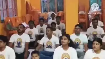 বিষ্ণুপুর ১: ডায়মন্ড হারবারে BJP সাংগঠনিক জেলার পক্ষ থেকে আন্তর্জাতিক যোগ দিবস উদযাপন