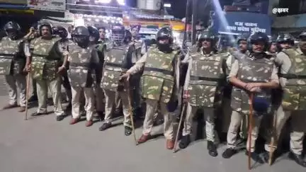 खंडवा नगर: अनवर के जनाजे से पहले जलेबी चौक बना पुलिस छावनी, अतिक्रमण हटाने के एक दिन बाद हुई मौत