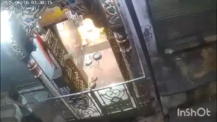 राजसमंद: कांकरोली के जलचक्की स्थित राणाजी बावजी मंदिर में बच्चा चोर कैमरे में कैद, सुरक्षा पर उठे सवाल