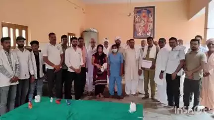 चरखी दादरी: रावलधी के न्यारमदास मंदिर में रक्तदान एवं स्वास्थ्य जांच शिविर आयोजित, 42 ने किया रक्तदान व 150 ने करवाया चेकअप