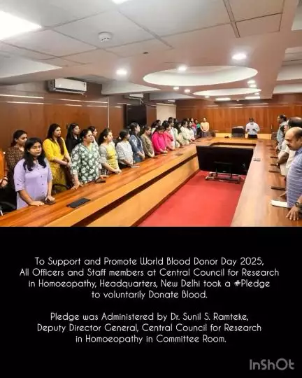 All Officers and Staff members at CCRH Headquarters, New Delhi took a #Pledge to voluntarily Donate Blood.