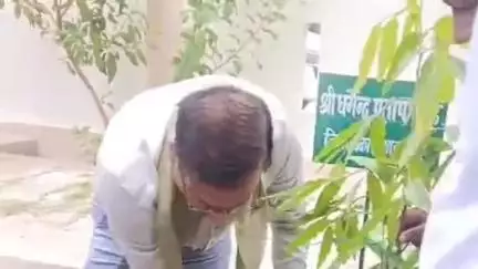 शाहजहांपुर: बरेली मोड़ स्थित सरदार वल्लभभाई पटेल और विश्वकर्मा पार्क में वित्त मंत्री सुरेश खन्ना ने 80 पौधे लगाए, किया पौधारोपण