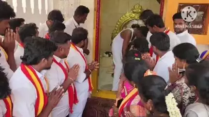 வாணியம்பாடி: பேருந்து நிலையம் அருகே தமிழக வெற்றி கழக தலைவர் விஜய் பிறந்தநாள்விழா 10 குழந்தைகளுக்கு தங்க மோதிரம்