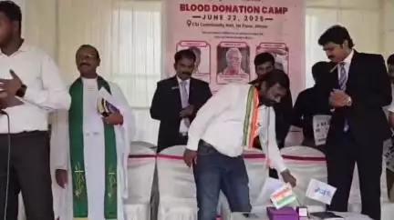 திருவட்டாறு: ஆற்றூரில் நடைபெற்ற இலவச ரத்ததான முகாமை எம்பி விஜய் வசந்த் துவக்கி வைத்தார்