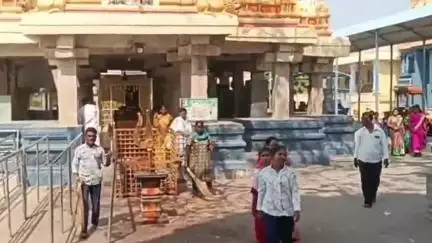 ఆదివారం మాఘమాసం చివరివారం సందర్భంగా నందవరం చౌడేశ్వరి అమ్మవారికి ప్రత్యేక పూజలు