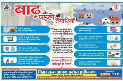 जिलाधिकारी, पटना द्वारा संभावित बाढ़ एवं सुखाड़ से निपटने हेतु आपदा प्रबंधन के विभिन्न चरणों यथा आपदा का निवारण, कमी एवं आपदा के प्रति प्रत्युत्तर के लिए सम्पूर्ण प्रशासनिक तंत्र को सक्रिय रहने का निदेश दिया गया है।