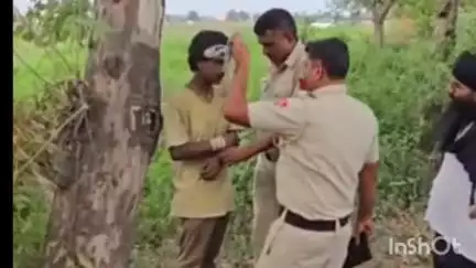 करनाल: आज करनाल के भैनी गांव में खेत से कॉपर की तारें चुराते हुए युवक को किसानों ने पकड़ा, पेड़ से बांधा