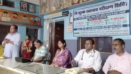अंबाह: आचार्य आनंद क्लब द्वारा संजीवनी संस्था के सहयोग से BCA प्रांगण में निःशुल्क स्वास्थ्य शिविर का आयोजन