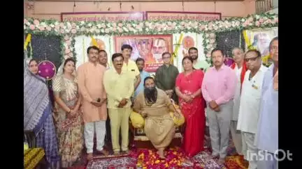 धार: मांडू के प्राचीन चतुर्भुज श्री राम मंदिर के महामंडलेश्वर डॉ. नरसिंहदास महाराज का जन्मोत्सव मनाया गया