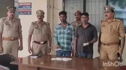 बिधूना: कोतवाली पुलिस ने मैनपुरी जनपद के टप्पेबाजी करने वाले 2 आरोपियों को किया गिरफ्तार, चोरी का माल बरामद