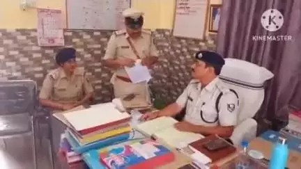 भरगामा : सर्किल इंस्पेक्टर ने किया भरगामा थाना का निरीक्षण