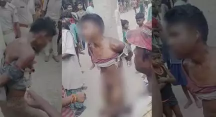बिहार के सुपौल में नाबालिग से छेड़छाड़ करने पर लोगों ने युवक को किया निर्वस्त्र, खंभे से बांधकर की मारपीट