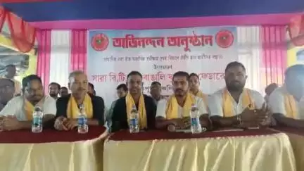 বিজনী ভাগ: বিষ্ণুপুৰত এবিবিৱাইএছএফৰ কৃতী ছাত্ৰ-ছাত্ৰীক সম্বৰ্ধনা জ্ঞাপন, উপস্থিত বিজনীৰ বিধায়ক অজয় কুমাৰ ৰায়
