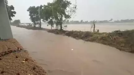 કાલાવાડ: શહેર અને ગ્રામ્ય પંથકમાં ધોધમાર વરસાદ, કાલાવડ તાલુકામાં 4.5 ઇંચ વરસાદ