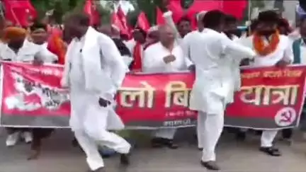 हुलासगंज: हुलासगंज में भाकपा माले की 'बदलो बिहार' यात्रा का स्वागत, काराकाट सांसद ने सरकार पर लगाए आरोप