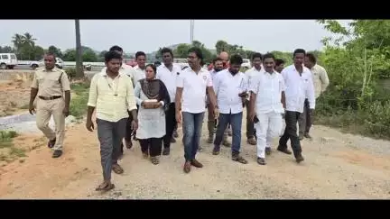 యువతకు ఉపాధి కోసం పరిశ్రమలు నిర్మించుటకు స్థల పరిశీలన చేసిన  ప్రభుత్వ విప్ మరియు  ఎమ్మెల్యే డాక్టర్ థామస్