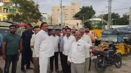 ఇబ్రహీంపట్నం: చందానగర్ డివిజన్ పరిధిలో మంత్రి శ్రీధర్ బాబు శంకుస్థాపన చేయబోయే ఏర్పాట్లను పరిశీలించిన ఎమ్మెల్యే ఆరికెపూడి గాంధీ