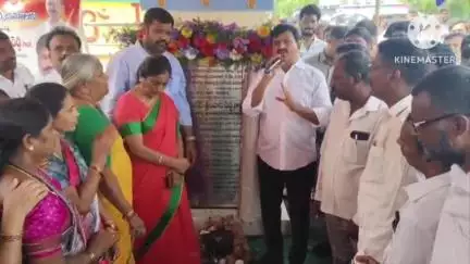 కూసుమంచి: ఏదులాపురం పలు అభివృద్ధి పనులకు శంకుస్థాపన చేసిన మంత్రి పొంగులేటి