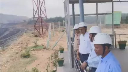 सिंगरौली: एनसीएल के निदेशक (तकनीकी) सुनील प्रसाद सिंह ने झिंगुरदा परियोजना का निरीक्षण किया, आवश्यक निर्देश दिए